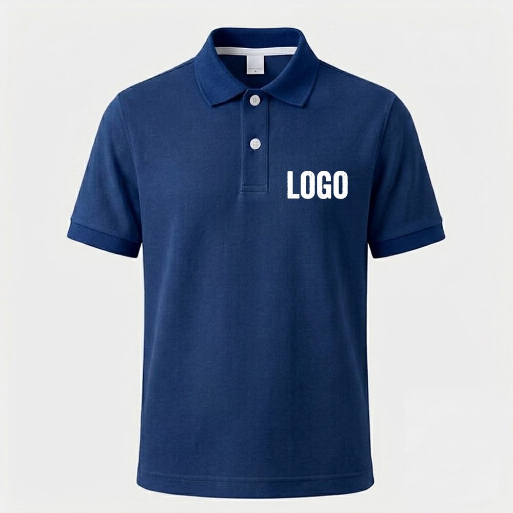 Solid color polo neck | Customizable Team T-shirt